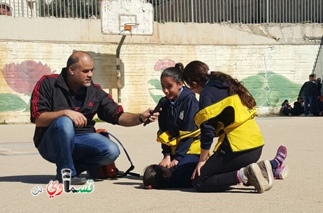 كفرقاسم : نظام وانتظام ومسؤولية في التمرين المدني في مدرسة جنة ابن رشد الابتدائية 